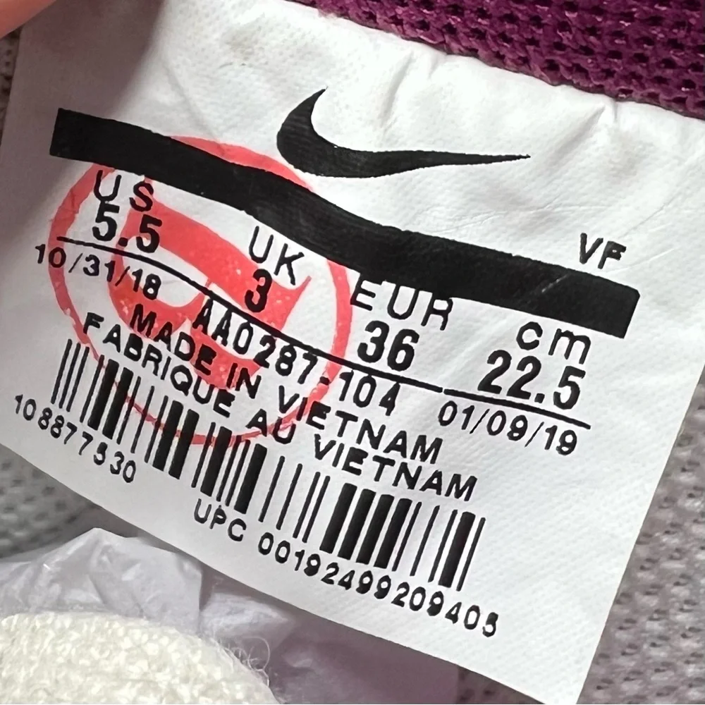 Nike Air Force 1 Low SE Sneakers in Sail White Team Orange Berry Women's 5.5